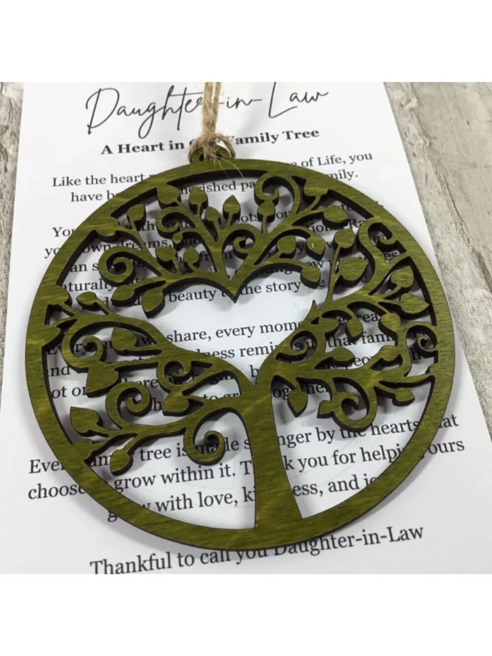 Handmade daughter law